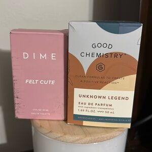 Dime beauty & Good Chemistry perfume
